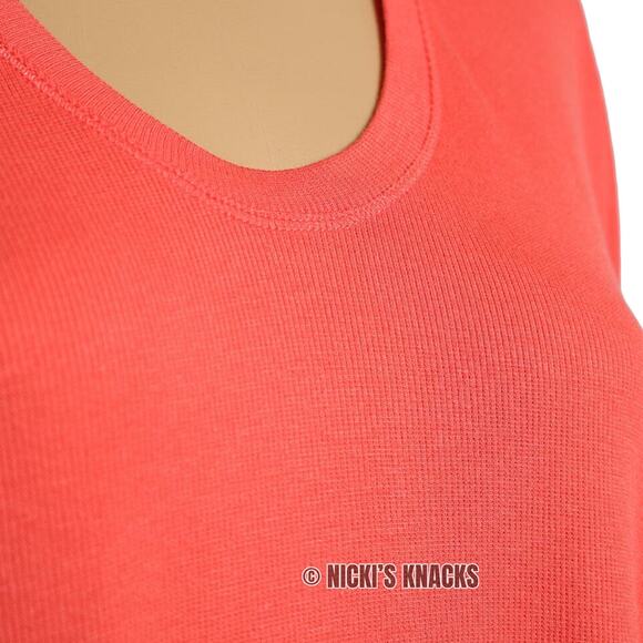 H by Bordeaux Watermelon Mini Rib Super Soft Oversized T-Shirt Lounge Tee Size S - Picture 3 of 9